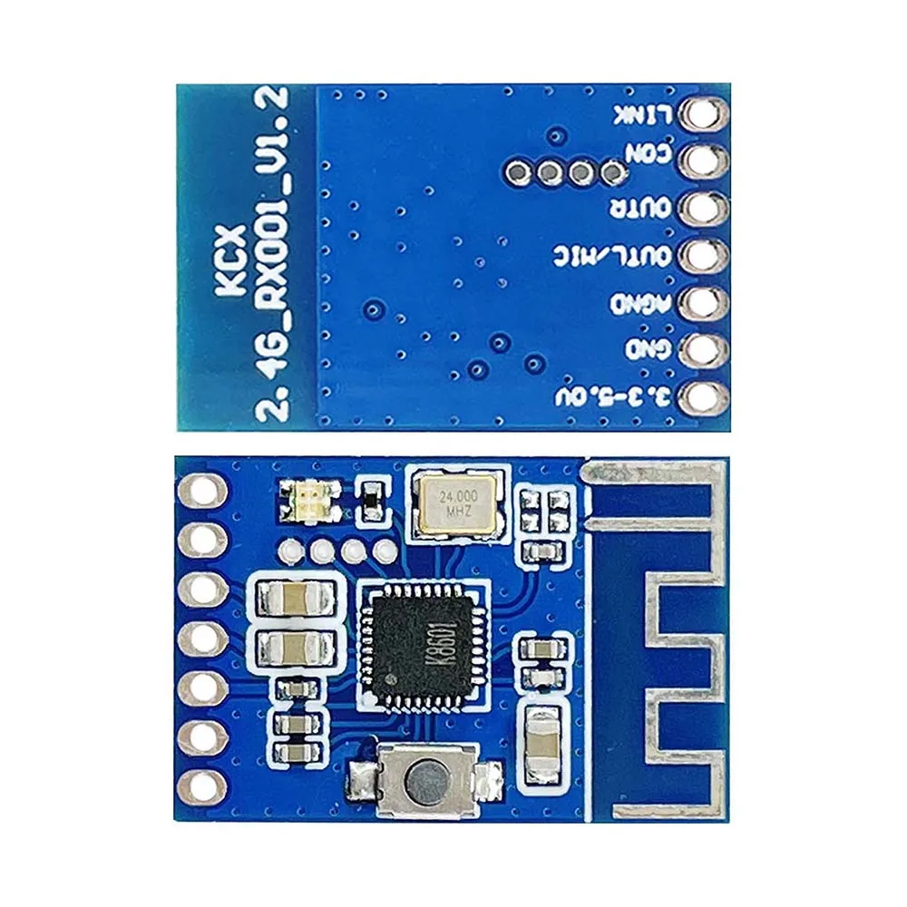 2.4GHz Wireless Audio Transmitter and Receiver Board MIC Audio Signal Decoder Transceiver Module 20-30M Transmission Distance