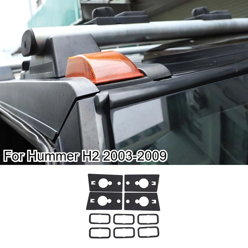 

For Hummer H2 2003-2009 foam cotton Black Roof Side Lights Running Lamp Anti-Leak Seal Gaskets car styling Accessories 10 PCS