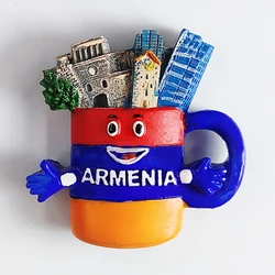 Armenia Fridge Stickers Tourist Souvenirs Home Decoration Refrigerator Magnets Photo Wall Magnetic Stickers Wedding Gifts