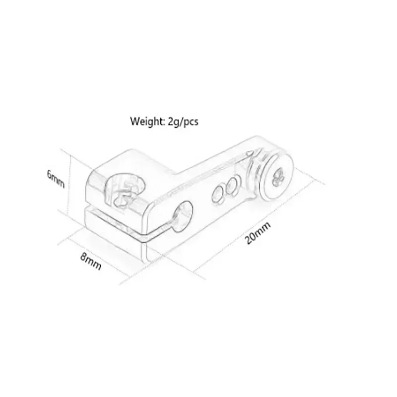 Para 1/24 axial servo braço engrenagem de direção braço metal engrenagem de direção rc acessórios kit para 1/24 axial scx24 90081 axi31619