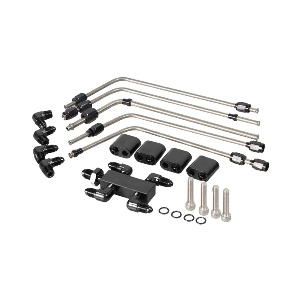 For LS2 Engine Aluminum Fitting Kit LS6 Coolant Manifold For Racing Car Setups 24*12*4cm Coolant Steam Vent Kit