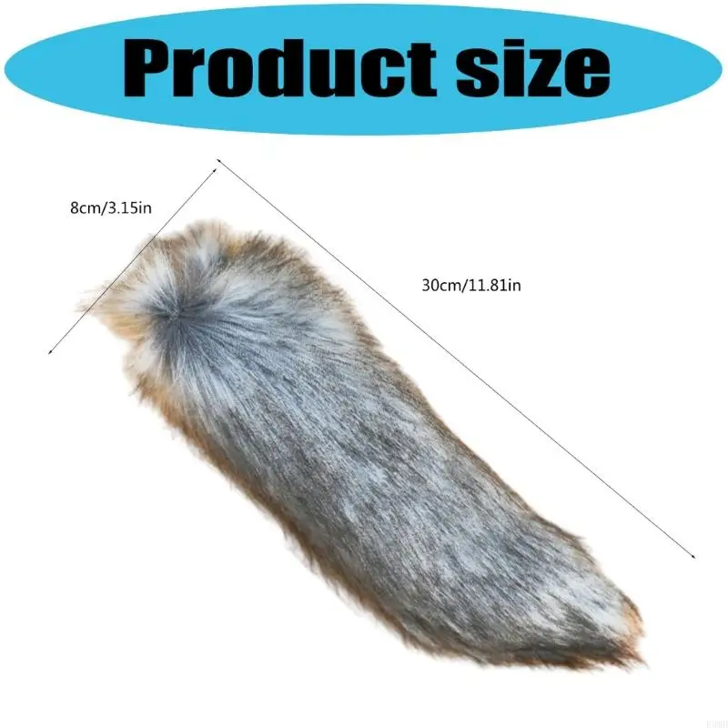 Dog Tail Cats Tail Wolf Leopard Tail Halloween Cosplay Party Costume Animal Tail F3MD