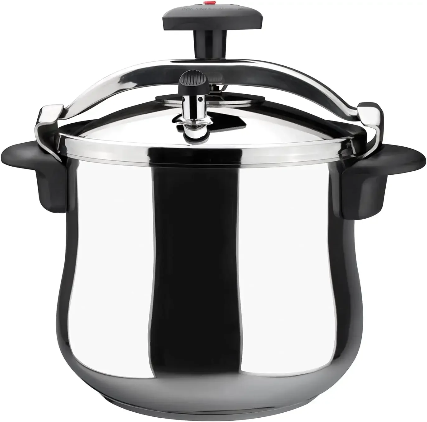 MAGEFESA ® Star Bombeada olla a presión rápida de 8 litros, fácil uso, acero inoxidable 18/10, apta para todo tipo de cocinas, i