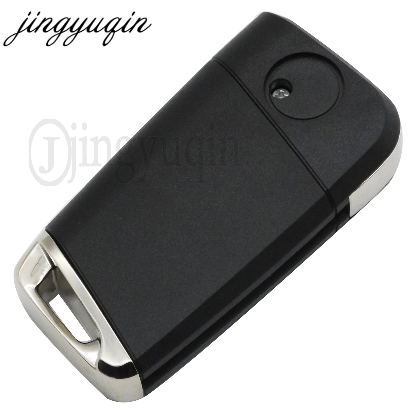 jingyuqin 10 sztuk / partia 3 przyciski Flip Folding Key Shell Dla VW Golf 7 GTI MK7 Skoda Octavia A7 Seat Remote Keyless Fob Case