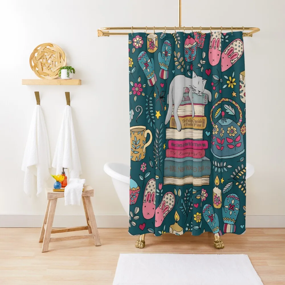 

How to Hygge Like a Cat Shower Curtain Bathroom Fabric Set For Bathroom For Bathrooms With Beautiful Designs Cute Shower Curtain