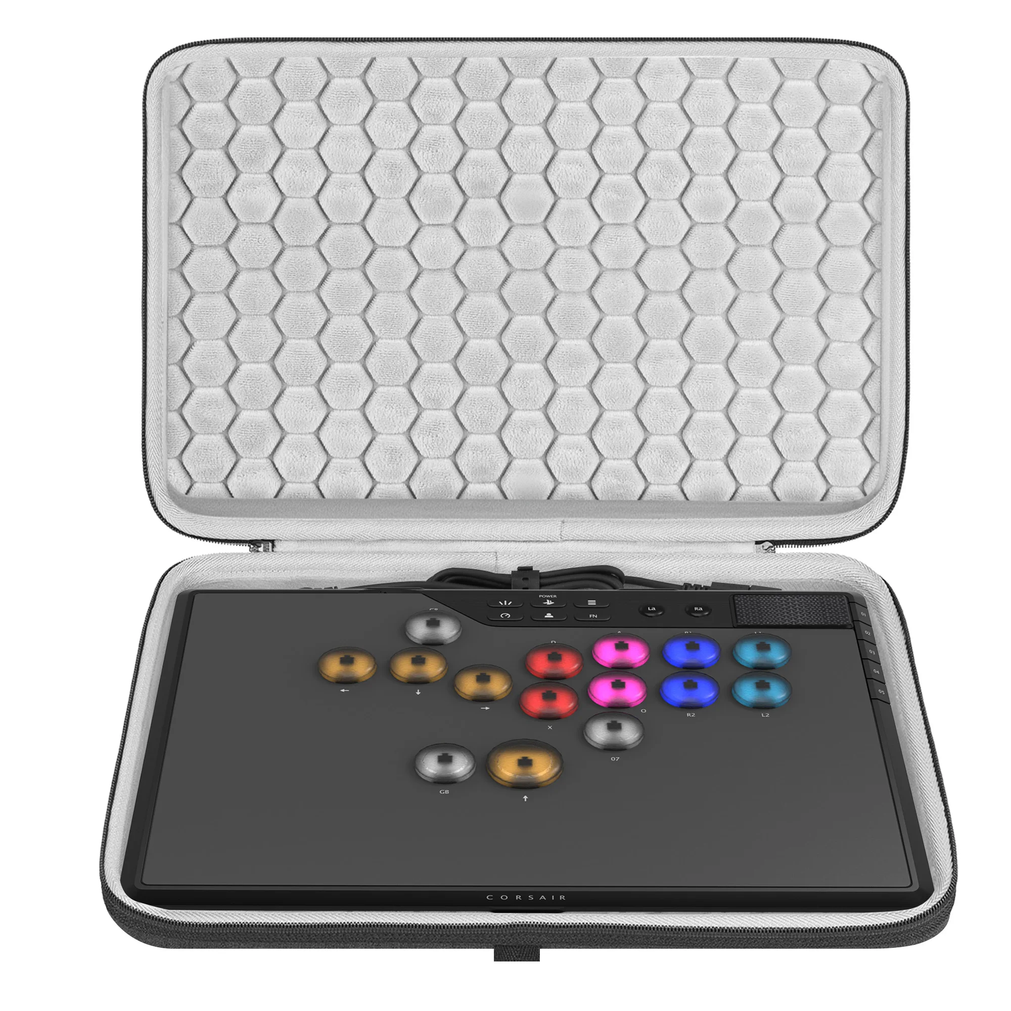 

Чехол-кейс Geekria для транспортировки, совместимый с Corsair NOVABLADE PRO, сумка для контроллера (темно-серый)