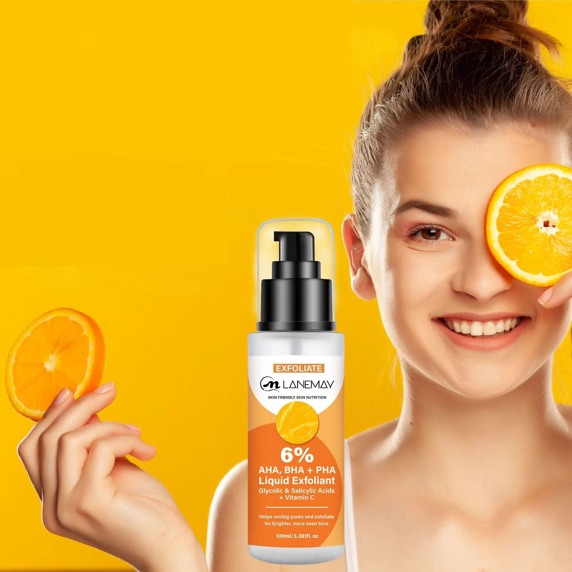 

Rejuvenating Serum 6% Compound Acid 100ml Gentle Exfoliating Pores Brightening Skin Tone Cleansing Facial Serum Toner Skincare