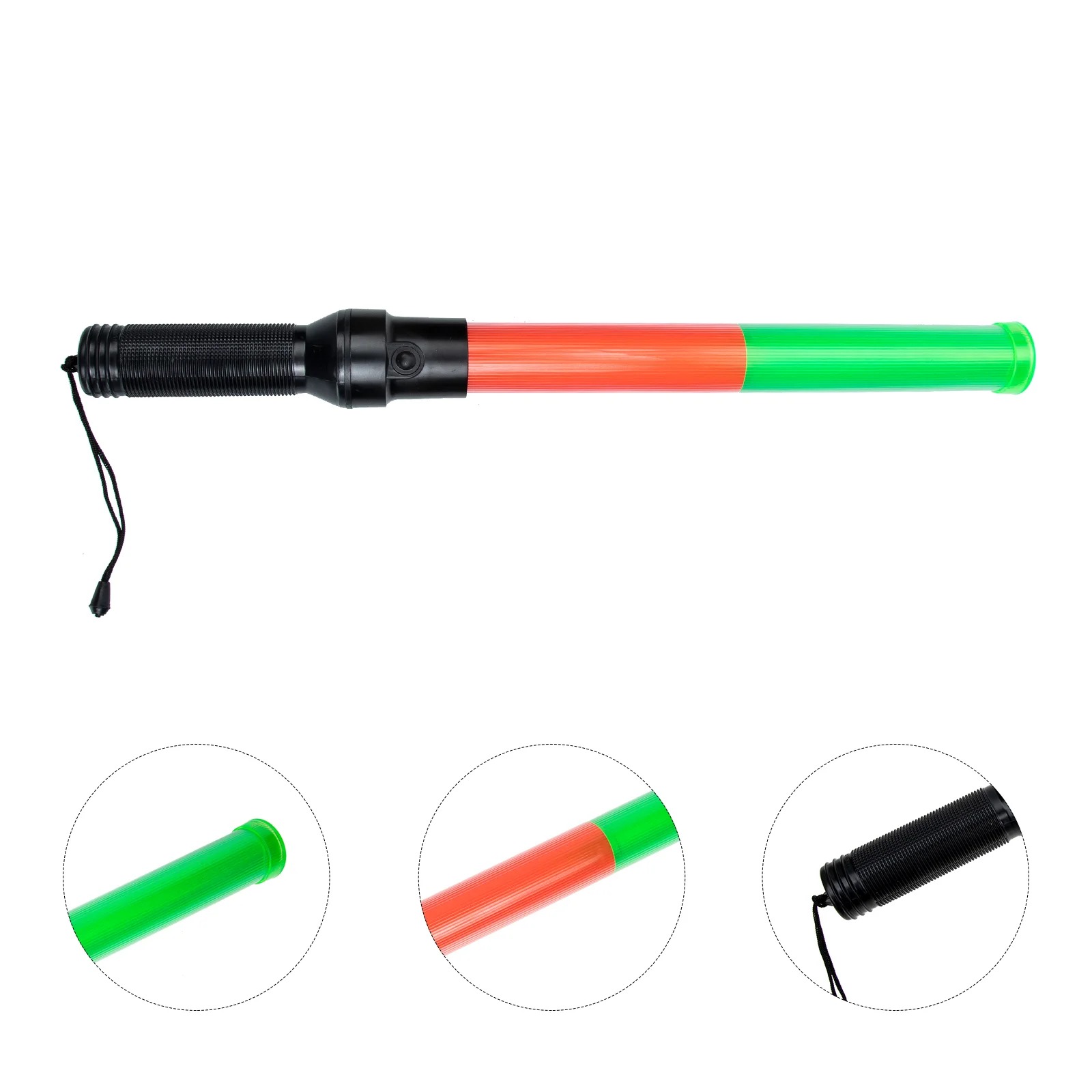 Traffic Wand Traffic Safety Red Green Led Light Traffic Air Marshaling Warning Wrist Strap Lanyard Parking Attendant Traffic