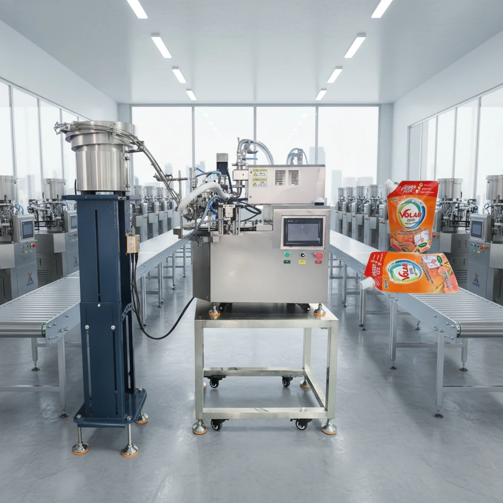 Small single-head edible oil juice milk water beer filling machine, suitable for straw bags
