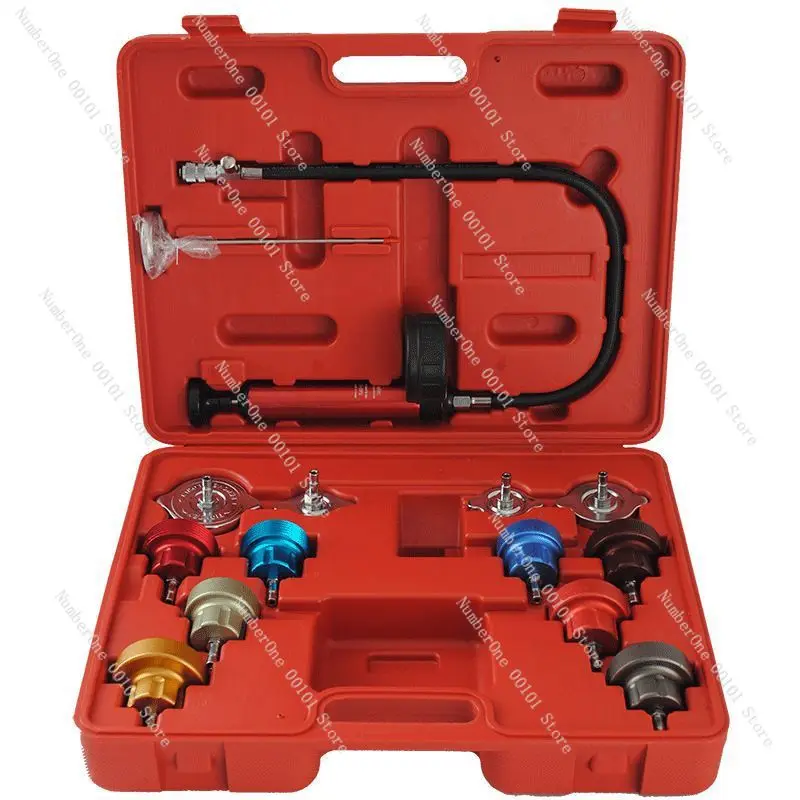 

Car Water Tank Pressure Leak Detection Tool Presser Antifreeze Replacement Filler Water Tank Pressure Gauge Leak Detector