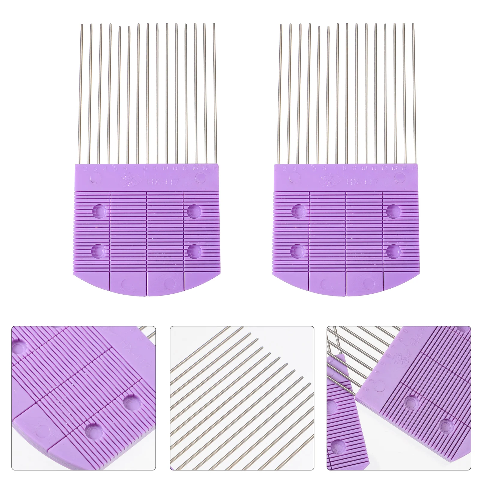 

2 Pcs Paper Pen Device Comb Quilling Accessories Plastic Needle Rolling Combs