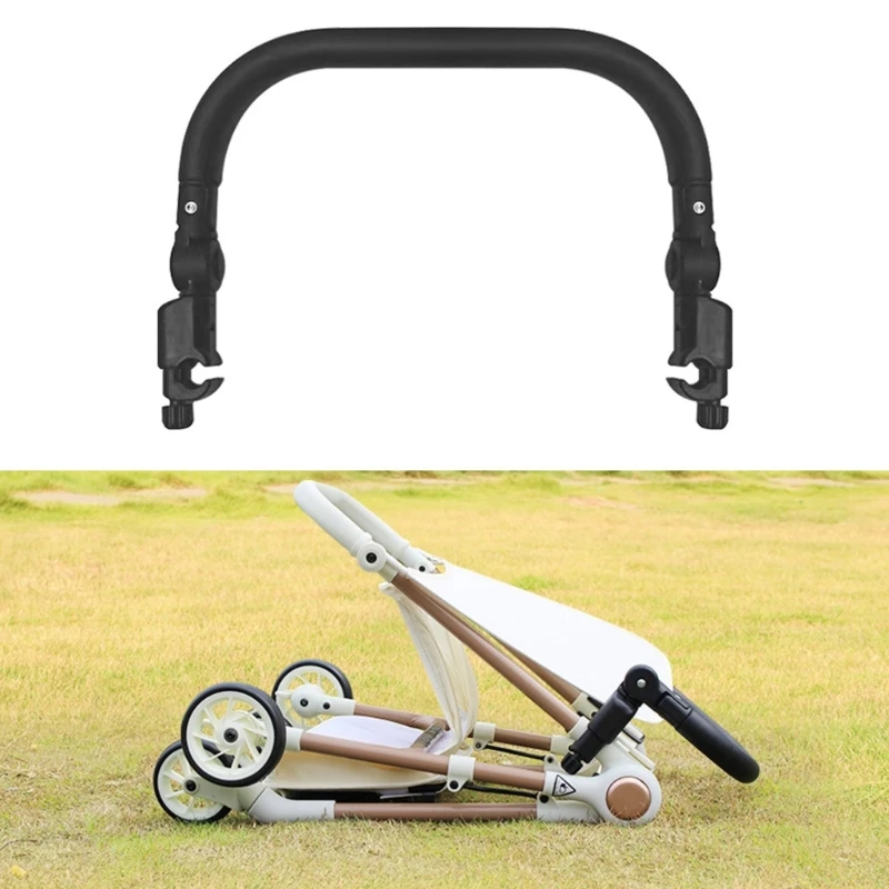 

Infant Safety Strollers Armrest Bumper Universal Detachable Handle Soft PU Leather Handrail for Pocket Carriage Use 24BE
