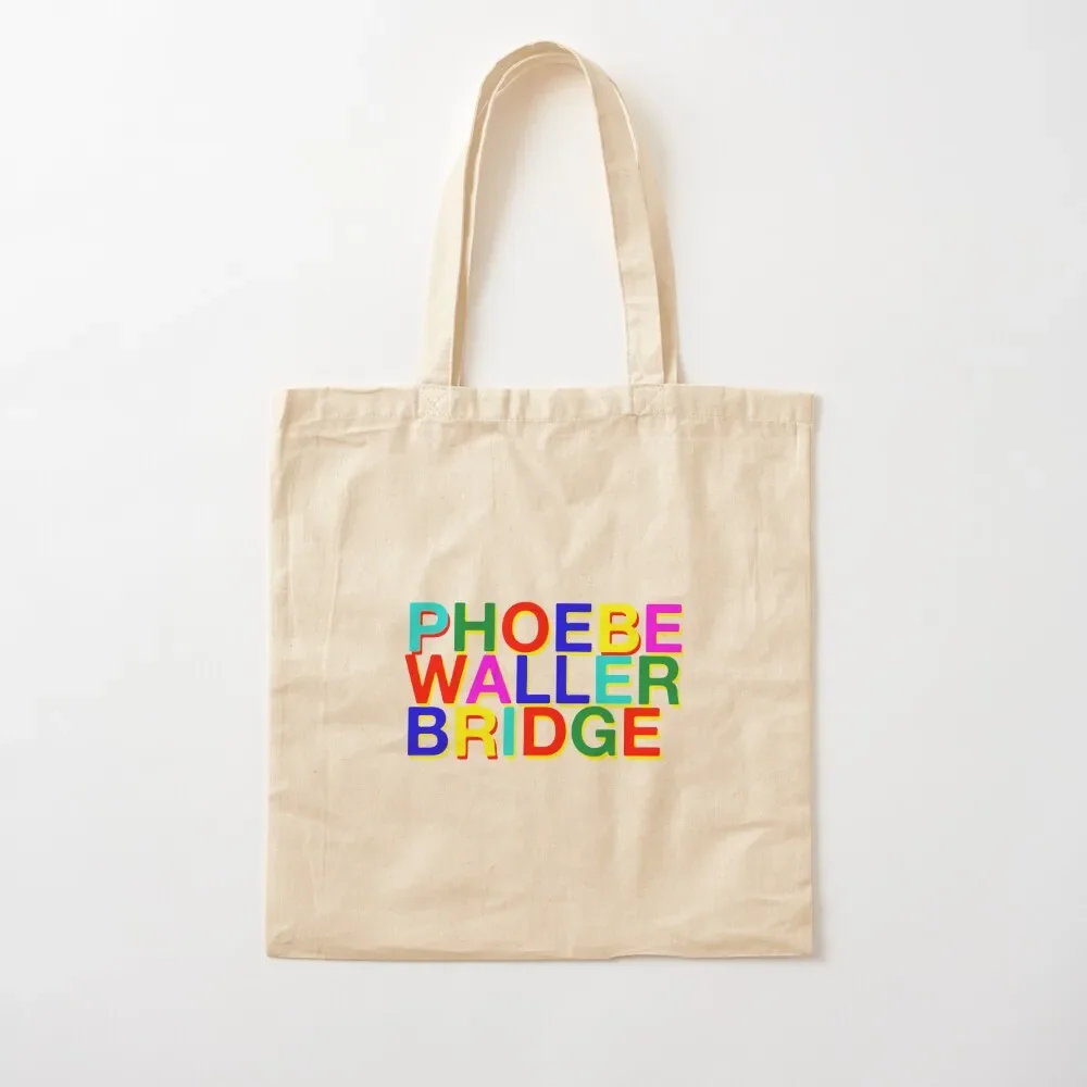 

Phoebe Waller-Bridge Lettering Tote Bag shopper bag women handbag shopping bags foldable tote bag university