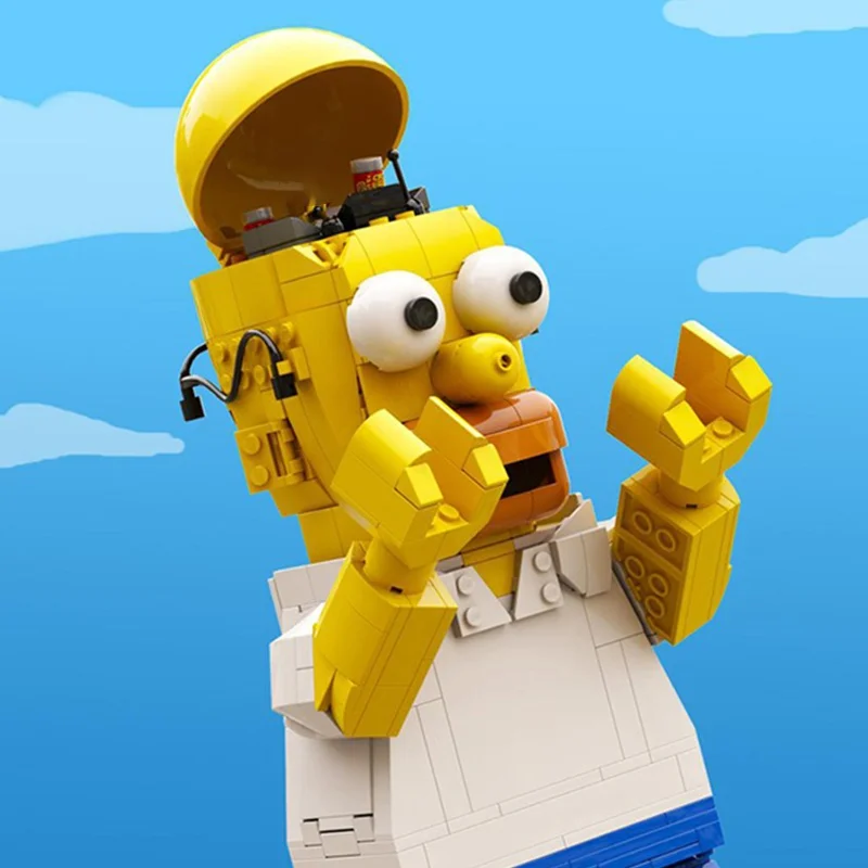 720 قطعة MOC الراقي Minifigure هومر نموذج اللبنات لعبة البناء تجميع هدية الكريسماس الإبداعية الطوب الاطفال عيد ميلاد #2