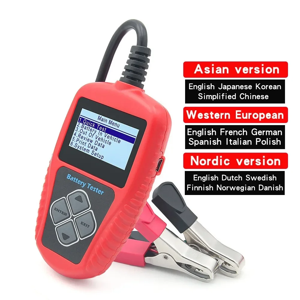 Car Battery Tester BA101 8-30V lead acid battery Tester Capacity Internal Resistance Test Battery System Detect Auto Analyzer