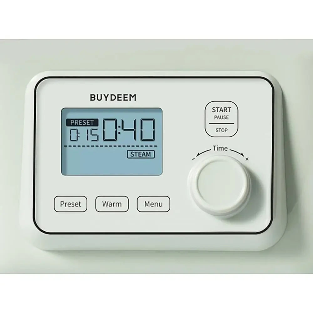 Electric Food Steamer 2 Tier Stainless Steel Cooking Steamer 1500W Slow Cook Mode Steam Vegetables Seafood Yogurt 10 Quart