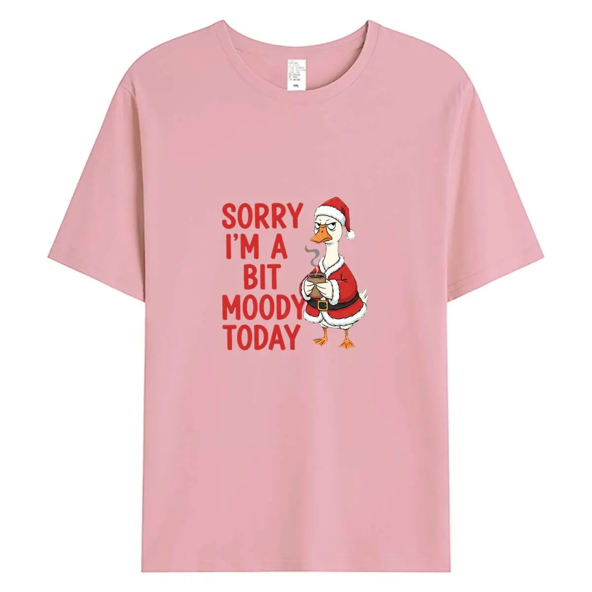 تي شيرت نسائي قطن 100% تي شيرت صيفي تي شيرت نسائي بأكمام قصيرة ملابس 2026 تي شيرت برسومات مضحكة على شكل بطة تي شيرت نسائي كبير الحجم