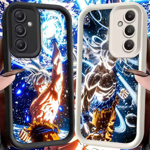 Dragon Ball Super Saiyan Son Goku Phone Case for Samsung Galaxy S25+ S24 Plus S24Ultra S25 Ultra S23 FE S21 S22 S20FE Soft Shell