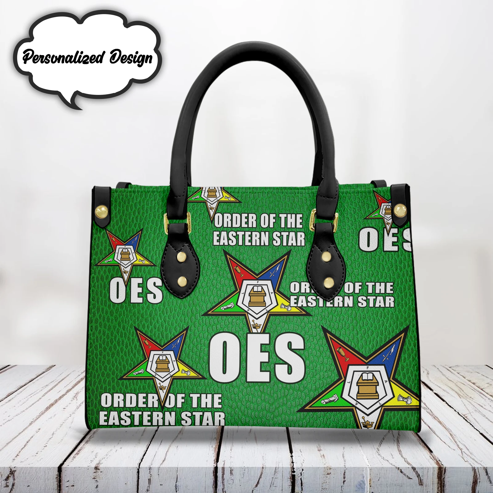 

New Trend OES Sisterhood Print Crossing Handbags for Women Female Eastern Star Ladies Casual Totes Bag Handbag Bolsas Femininas