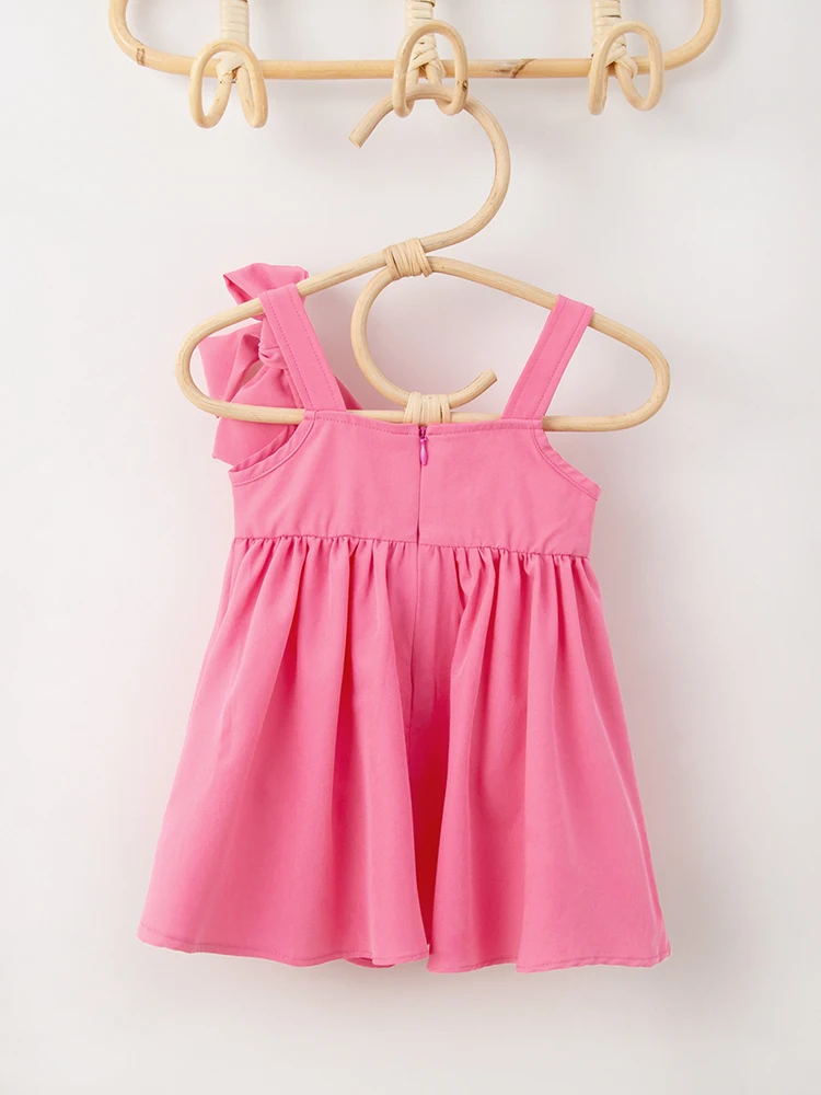 Summer girls sleeveless camisole sweet dress princess dress Solid Child Accessories