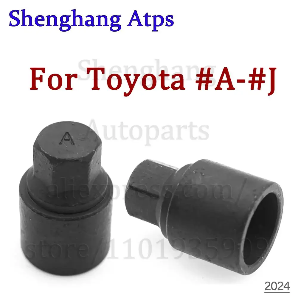 1Pcs #A - #J For TOYOTA Car Tire Anti-Theft Screw Removal Tool Socket Wrench Disassembly Tool Key Sleeve Repair Kit