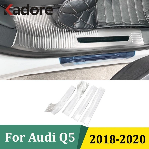 

Для Audi Q5 2018 2019 2020, внутренняя накладка на порог, защитные накладки на пороги, защитные педали, аксессуары для стайлинга автомобилей