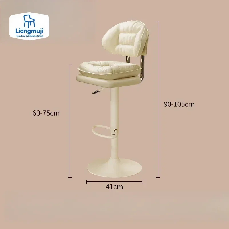 인체공학적 고대 바 의자 북유럽 디자이너 럭셔리 아메리칸 바 의자 편안한 창의적 맞춤형 금속 바네타 가구