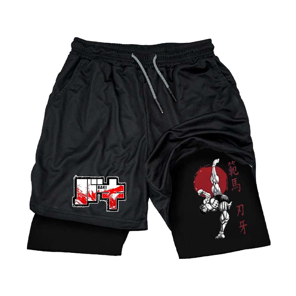 

Мужские спортивные шорты 2-в-1, спортивные шорты для мужчин, впитывающие пот, быстросохнущие дышащие спортивные штаны для бега на открытом воздухе