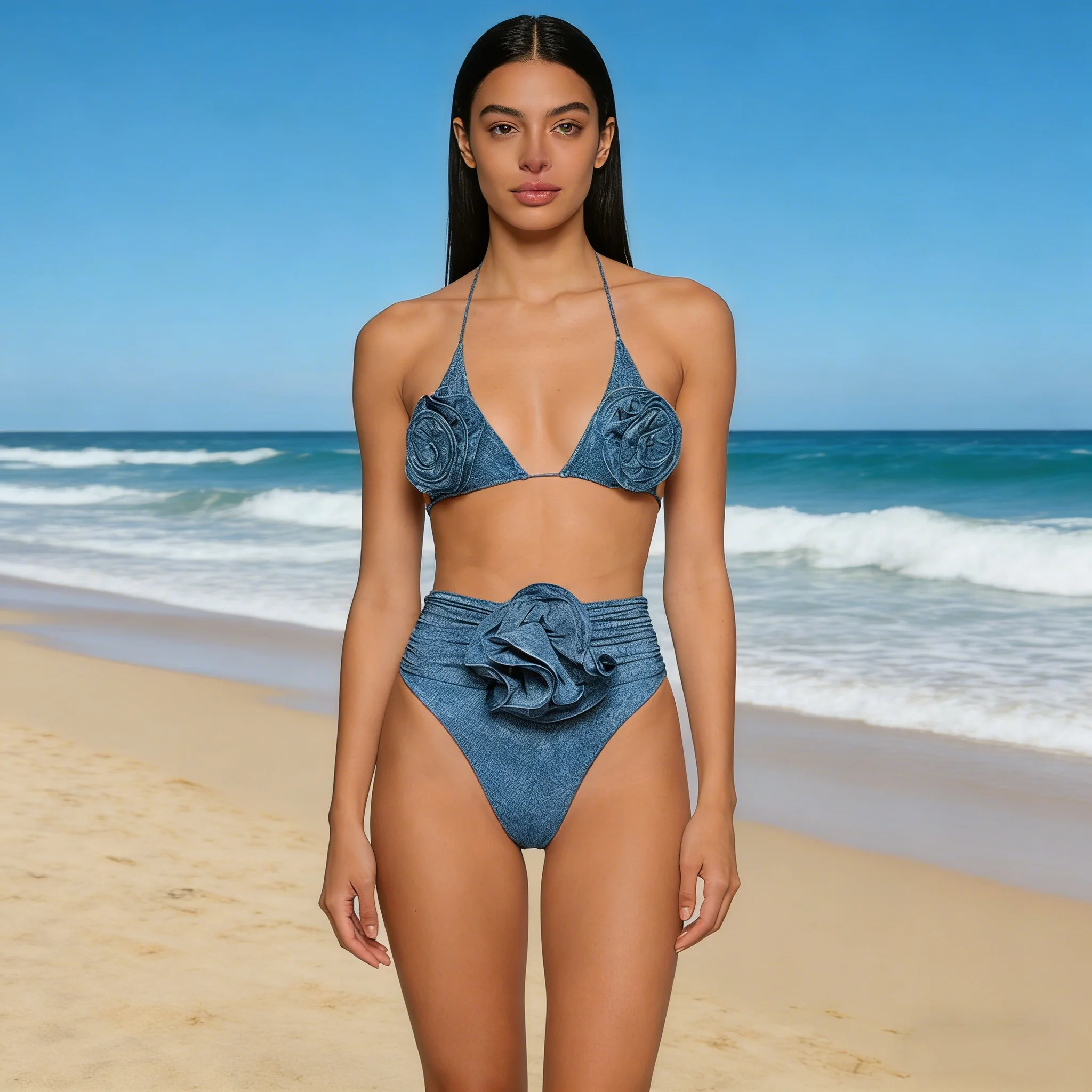 Sexy floral 3 peça biquinis maiô feminino 2026 novo banho brasileiro com cobrir maiô beachwear biquini feminino