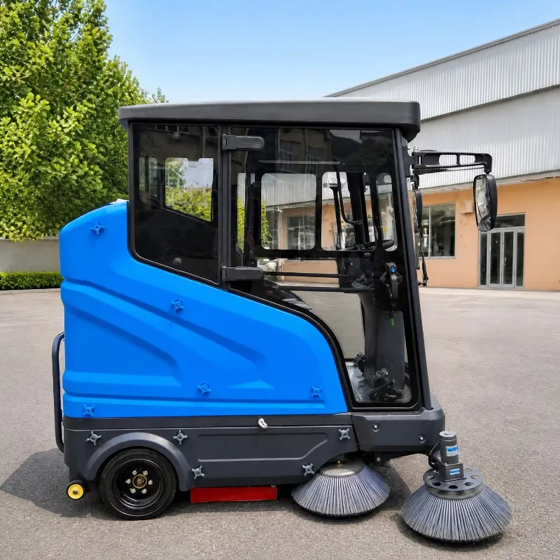 Factory Ride-On Self-Propelled High Pressure Cleaner Burnishing Industrial Road & Floor Sweeper