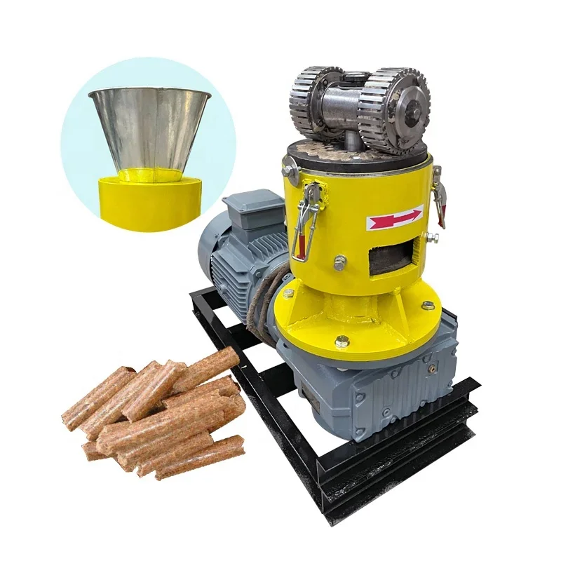 Factory Direct 150-500Kg/H Biomass Pellet Mill Flat Fdie Sawdust Pellet Making Machine