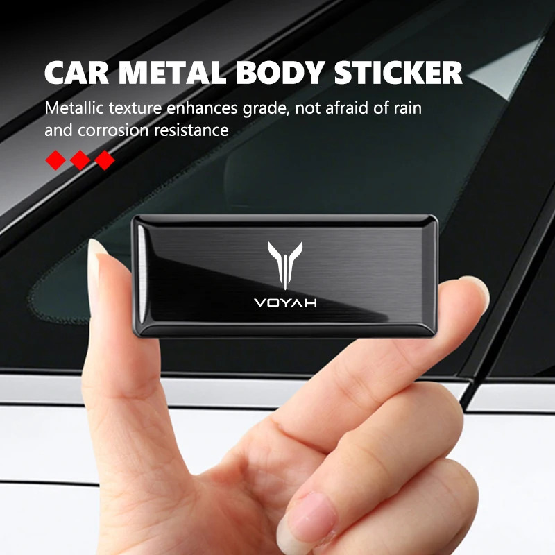 Car Logo Body Sticker Aluminum Alloy Emblem Auto Stickers For Voyah Free Dreamer Courage Passion 2021 2022 2023 2024
