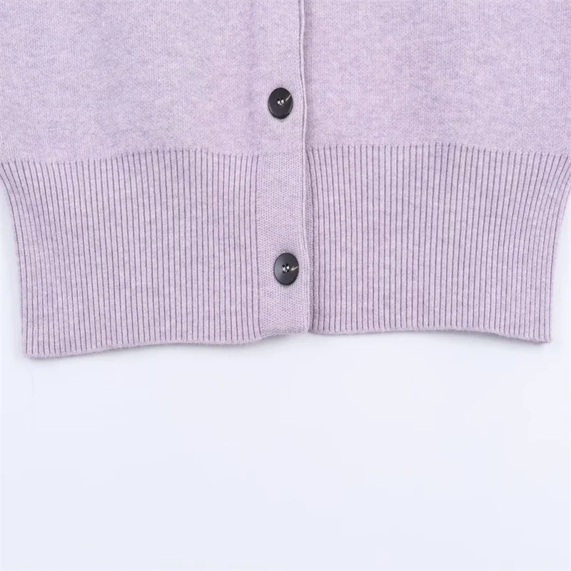 Chaqueta de punto recortada informal de calle para mujer Otoño/Invierno 2025, nueva colección, ropa de calle de moda