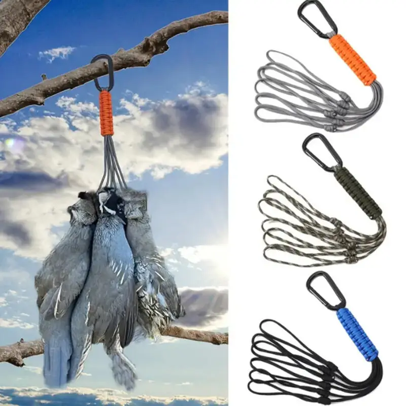 1/5 pcOutdoor Paracord Keychain Ring Camping Carabiner Military Braided Cord Rope Survival Kit Emergency Knot Bottle Opener Tool