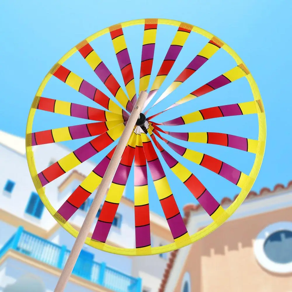 Traditional Interest Outdoors Toy For Kids Children Gifts Single Layer Windmill Wind Spinner Rotating Toys Windmill Toys