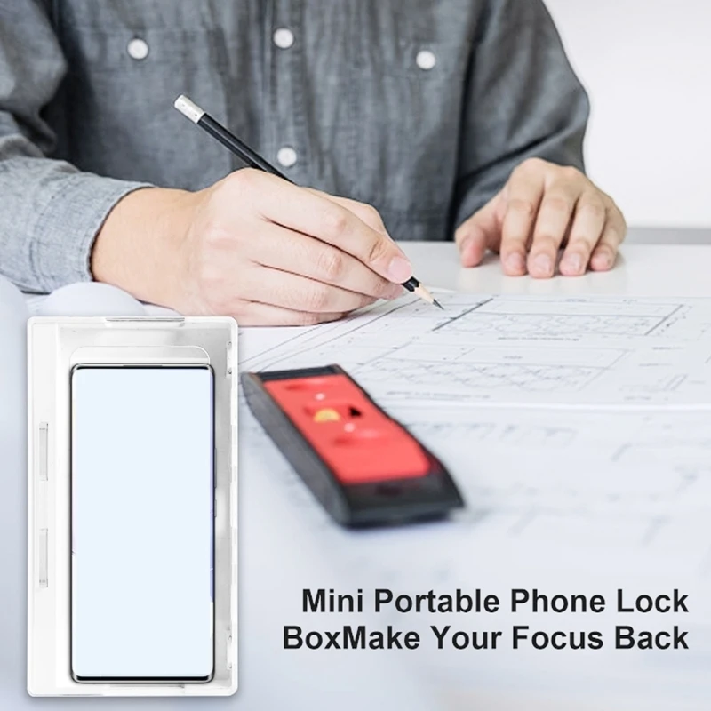  Distraction Resistant Transparent Phone Locker Box Lockable For Students Offices