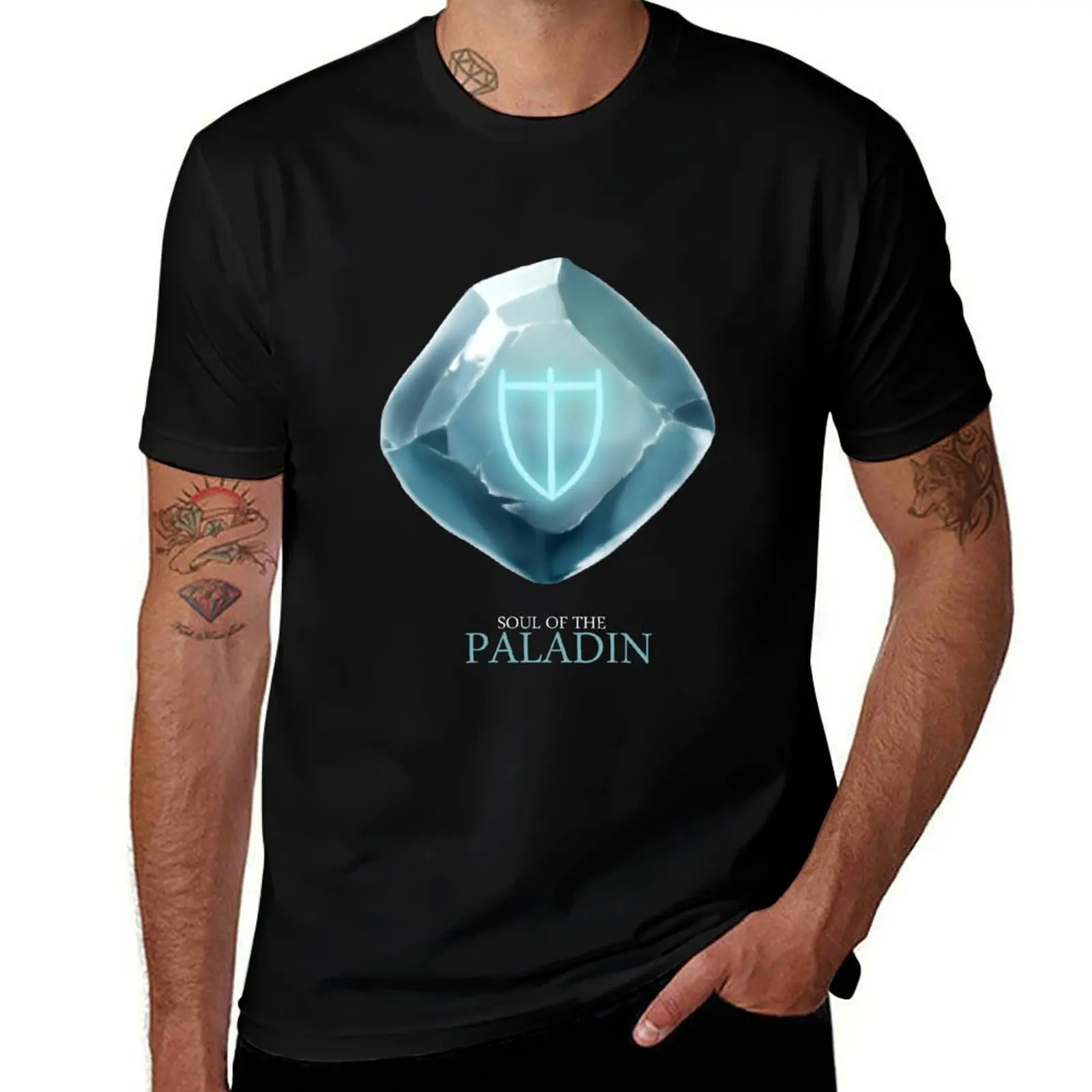 

Soul of the Paladin -black T-Shirt cotton t shirts high quality t shirt personalised funny t shirts man T-Shirt