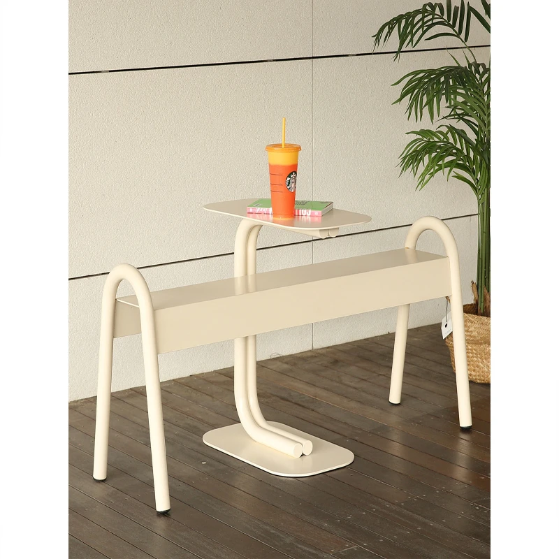 

Park bench milk tea coffee shop gym rest bench shopping mall wrought iron seat chair