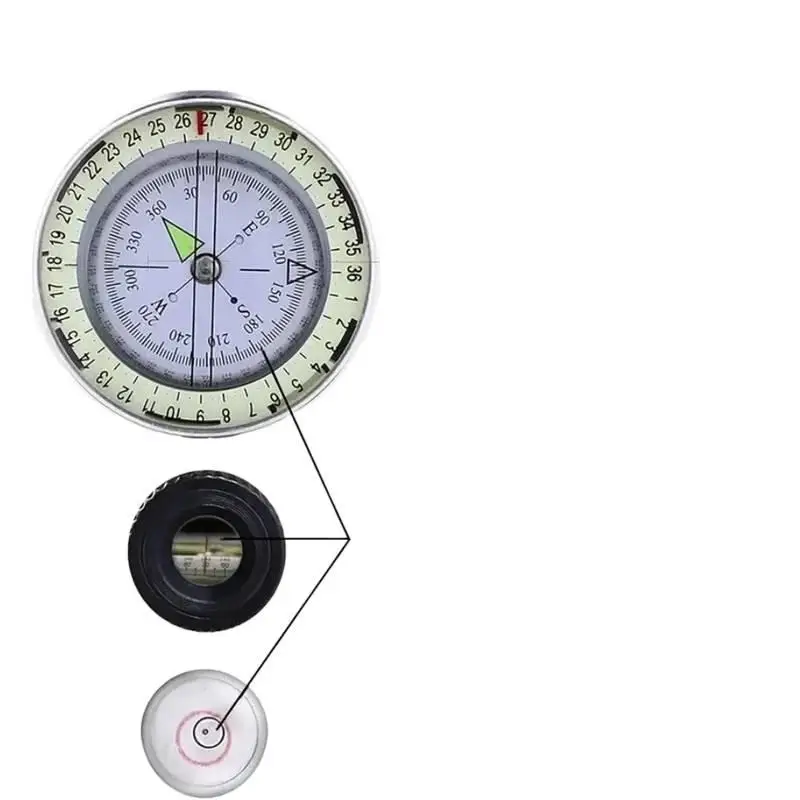 High Precision Metal Aiming Compass CAOX Waterproof Tactical Survival Compass Professional Outdoor Exploration Geology Navigatio
