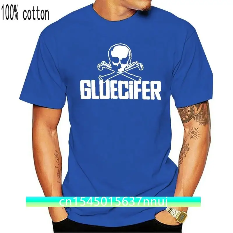 

Funny T Shirt Men Novelty Tshirt Gluecifer Skull T-shirt