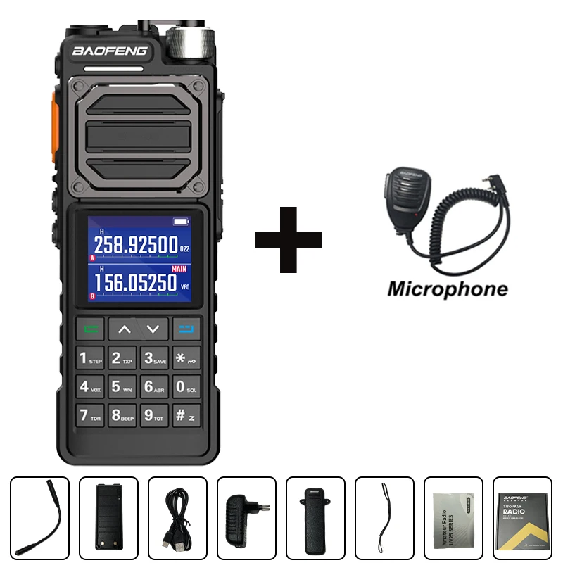 Para UV-25M rádio amador walkie talkie tático de alta potência 50km multi-banda tipo-c 999 canais 2 vias atualização de rádio