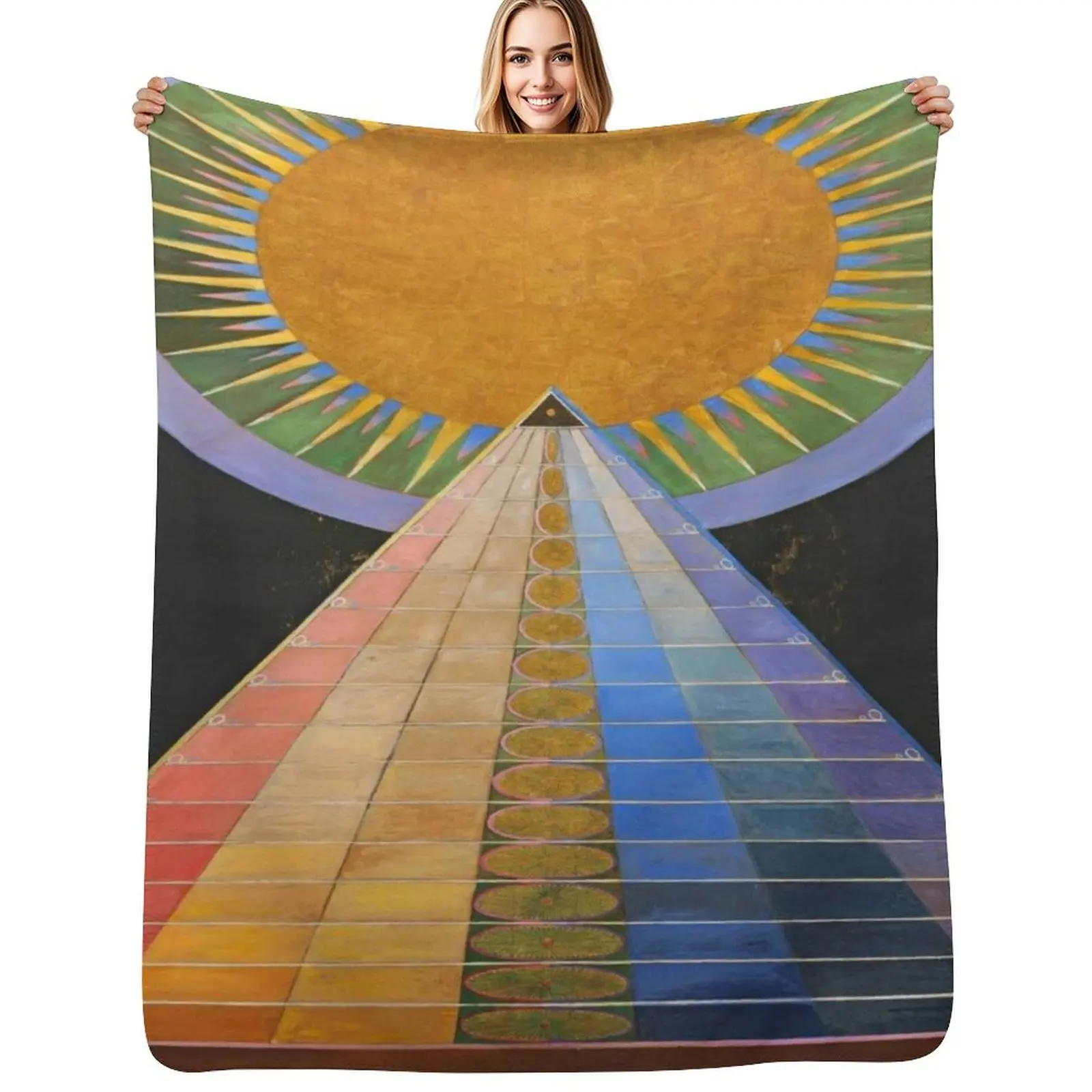 

Hilma af Klint - Altarpiece Throw Blanket Year Round Soft Comfortable Blanket for Home