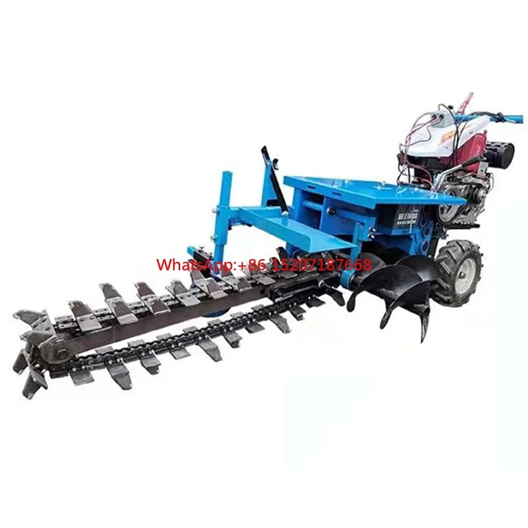 15Hp Power Farm Digging Trencher Chain Trencher Machine