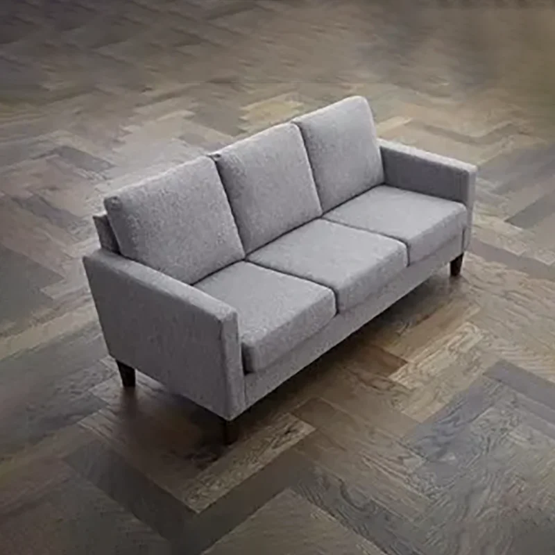 

Soft Cushion Sofa -recliner Sofa - Living Room Furniture Three Seats-Straight Arm Modern Cushion Armchair Furniture Luxury