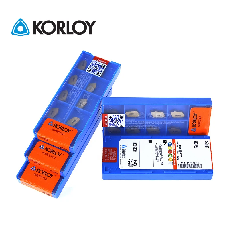 10pcs KORLOY 100% Original SP200 SP300 SP400 SP500 NC3020 NC3030 NC3120 PC9030 HO1 Parting Tools CNC Carbide Turning Inserts