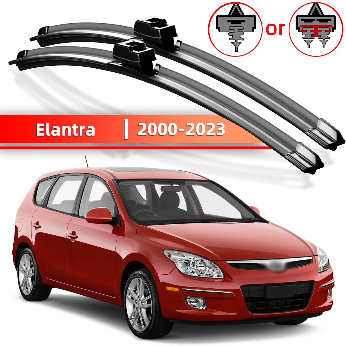 

Автомобильный стеклоочиститель подходит для Hyundai Elantra 2000-2023, аксессуары для лобового стекла автомобиля 2001, 2018, 2010, 2014, 2016, 2019 2020