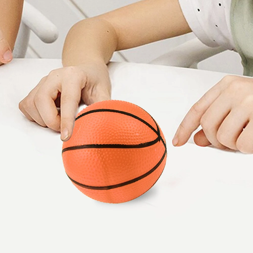 10Pcs 10cm Inflatable Basketball PVC Mini Orange Basketballs Small Basketballs Inflatable Beach Balls for Indoor Sports