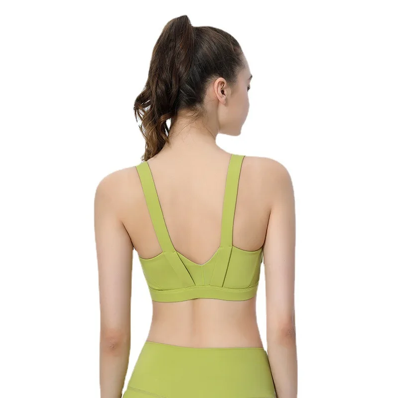 

Sports Bra Anti-Sweat Fitness Top Women Workout Top Seamless Yoga Bra Shockproof Cotton Top Push Up Sport Bra Gym Breathable L41