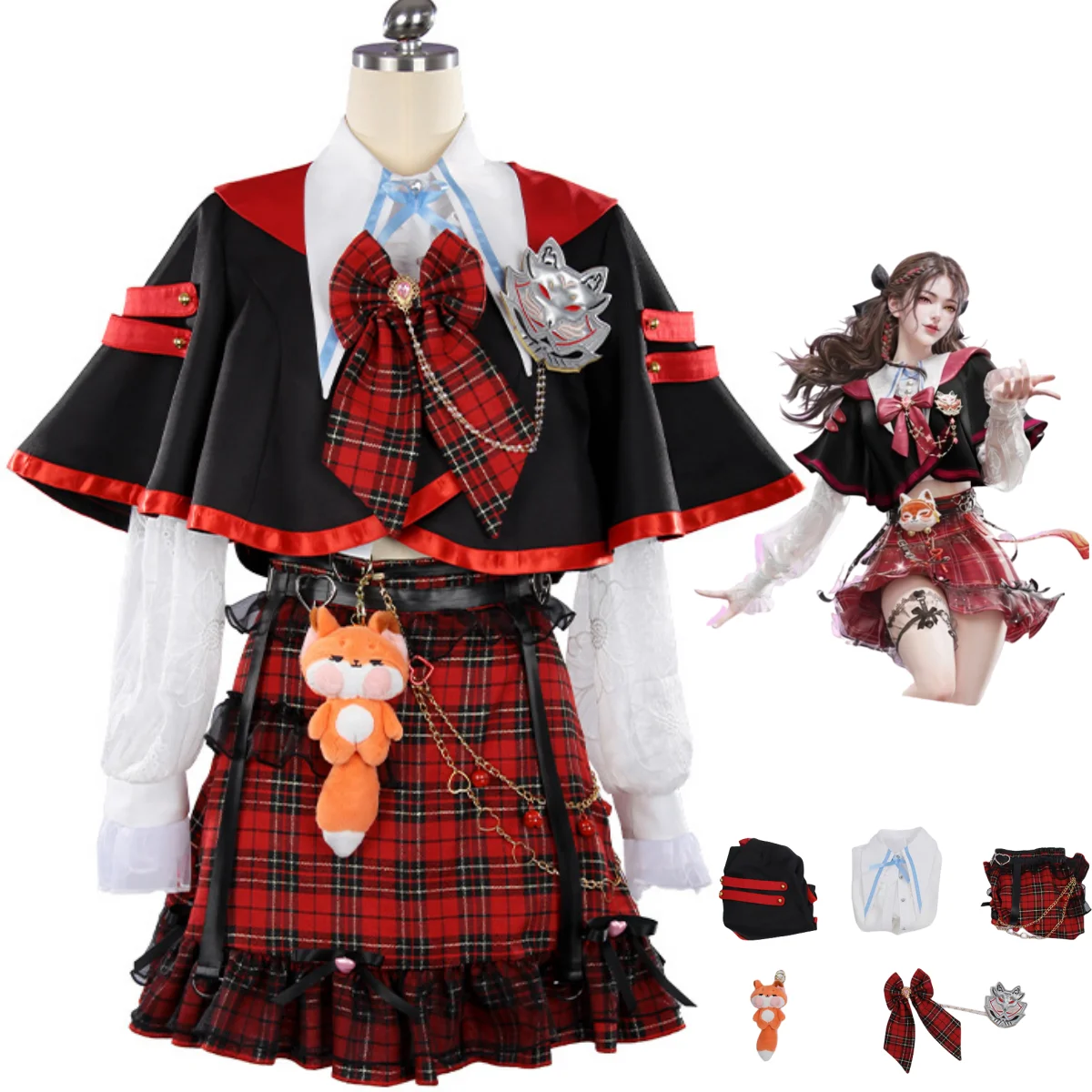 Game Naraka: Bladepoint Tessa Cosplay Costume Skin Spring Overture Sailor JK School Uniforms Woman Sexy Kawaii Halloween Suit