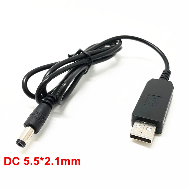 1pcs USB Power Boost Line DC 5V to DC 5V/ 9V/ 12V Step UP Module USB Converter Adapter Charging Cable 5.5 x 2.1mm Plug - Detail 1